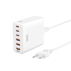 XOXL133 ΦΟΡΤΙΣΤΗΣ DESKTOP 75W GAN 3 ΘΥΡΕΣ USB + 3ΘΥΡΕΣ TYPE-C, 1.5M