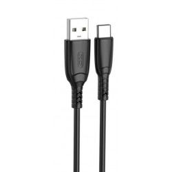 XOXNB245 ΚΑΛΩΔΙΟ ΦΟΡΤΙΣΗΣ ΣΙΛΙΚΟΝΗΣ SULUO SERIES TYPE-C, 1M, ΜΑΥΡΟ