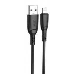 XOXNB245 ΚΑΛΩΔΙΟ ΦΟΡΤΙΣΗΣ ΣΙΛΙΚΟΝΗΣ SULUO SERIES LIGHTNING, 1M, ΜΑΥΡΟ