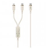 XOXNB-Q262 &Kappa;&Alpha;&Lambda;&Omega;&Delta;&Iota;&Omicron; &Sigma;&Iota;&Lambda;&Iota;&Kappa;&Omicron;&Nu;&Eta;&Sigma; 2 &Sigma;&Epsilon; 1 TYPE-C 60W &Kappa;&Alpha;&Iota; LIGHTNING 27W, 1.2M