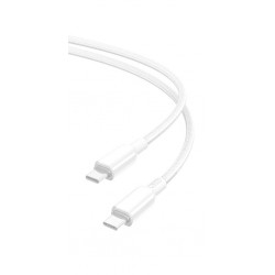 XOXNB-Q250B PD 60W TYPE-C ΣΕ TYPE-C PVC SHINY COLORFUL FAST CHARGING CABLE ΛΕΥΚΟ