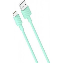 XOXNB156 ΚΑΛΩΔΙΟ ΦΟΡΤΙΣΗΣ TYPE-C, ΠΡΑΣΙΝΟ, 1m