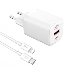XOXL96(EU) QUICK CHARGER (PD30W / USB QC18W) ΜΕ ΚΑΛΩΔΙΟ LIGHTNING