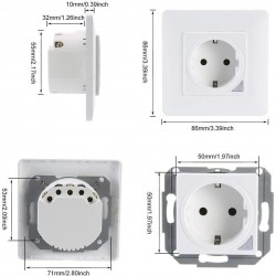 COCLSEER COL-WSP02WE ΕΞΥΠΝΗ ΠΡΙΖΑ ΤΟΙΧΟΥ ΣΟΥΚΟ, 16A, WIFI