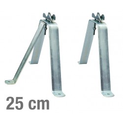 VIVAR Βάση τοίχου 21004 για στήριξη ιστού, ατσάλινη, 25cm, 2τμχ