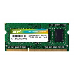 SISICON POWER Μνήμη DDR3 SODimm, 4GB, 1600MHz, PC3-12800, CL11