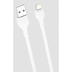 XOXNB200 ΚΑΛΩΔΙΟ ΦΟΡΤΙΣΗΣ 2.1A LIGHTNING, ΛΕΥΚΟ, 1m