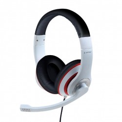 GEGBIRD HEADSET ΛΕΥΚΟ/ΚΟΚΚΙΝΟ MHS-003