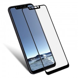 POPERTECH Tempered Glass 5D Full Glue για Pocophone F1 Qualcomm, μαύρο