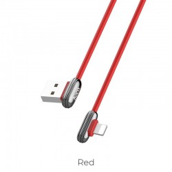 HOHO U60 SOUL SECRET CHARGING DATA CABLE FOR LIGHTNING, ΚΟΚΚΙΝΟ