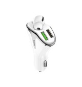 HOHO E47 PRO TRAVELLER WIRELESS HEADSET CAR CHARGER