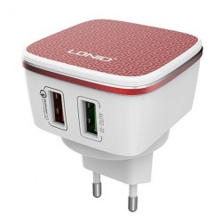 LDLIO A2405Q ΦΟΡΤΙΣΤΗΣ QC3.0 2 PORTS + 1M LIGHTNING CABLE, 18W