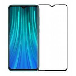 POPERTECH Tempered Glass 5D, Full Glue, Xiaomi Redmi Note 8 Pro, μαύρο