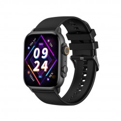 XOXJ9 AMOLED SCREEN CHU BIRD MAGNETIC ABSORPTION SQUARE SMART WATCH, CALL VERSION, ΜΑΥΡΟ