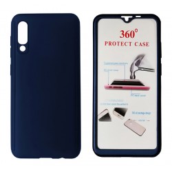 POPERTECH Θήκη Body 360° με Tempered Glass για Xiaomi Mi 9, μπλε