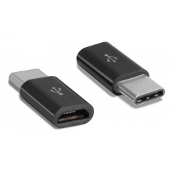 POPERTECH αντάπτορας USB-C σε Micro USB θηλυκό CAB-UC043, longer tip