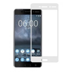 POWERTECH Tempered Glass 3D Full Face για Nokia 2, White
