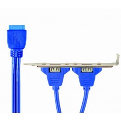 CACLEXPERT DUAL USB 3.0 RECEPTACLE ON BRACKET