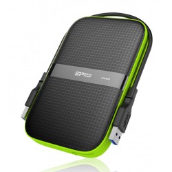 SISICON POWER εξωτερικός HDD Armor A60, 1TB, USB 3.2, πράσινος