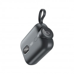 XOXPR260 POWERBANK 20W, ME ΑΣΥΡΜΑΤΗ ΦΟΡΤΙΣΗ IWATCH, 10000MAH, ΟΘΟΝΗ, ΜΑΥΡΟ