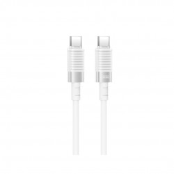 XOXNB-Q282B ΚΑΛΩΔΙΟ ΣΙΛΙΚΟΝΗΣ TYPE-C ΣΕ TYPE-C 60W, ΛΕΥΚΟ