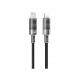 XOXNB-Q282A ΚΑΛΩΔΙΟ ΣΙΛΙΚΟΝΗΣ TYPE-C ΣΕ LIGHTNING 30W, ΜΑΥΡΟ