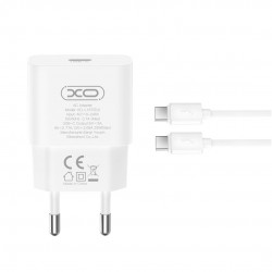 XOXL167, ΦΟΡΤΙΣΤΗΣ ΓΡΗΓΟΡΗΣ ΦΟΡΤΙΣΗΣ, 25W, TYPE-C, ΜΕ ΚΑΛΩΔΙΟ TYPE-C ΣΕ TYPE-C, ΛΕΥΚΟ