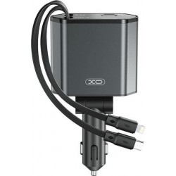 XOXBCC71 ΦΟΡΤΙΣΤΗΣ ΑΥΤΟΚΙΝΗΤΟΥ, 2 ΕΝΣΩΜΑΤΩΜΕΝΑ ΚΑΛΩΔΙΑ, 2 ΘΥΡΕΣ, 108W, ΜΑΥΡΟ