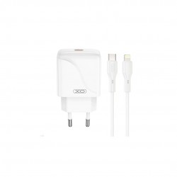 XOXL141 ΦΟΡΤΙΣΤΗΣ 20W, 1 ΘΥΡΑ TYPE-C ΜΕ ΚΑΛΩΔΙΟ PD ΣΕ LIGHTNING, ΛΕΥΚΟΣ