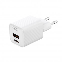 XOXL149 ΦΟΡΤΙΣΤΗΣ PD30W 1 ΘΥΡΑ USB-A, 1 ΘΥΡΑ TYPE-C, ΛΕΥΚΟΣ