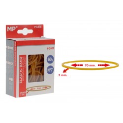 MPMλαστιχάκια συσκευασίας PG008 σε κουτί, No7, 2x70mm, 60g