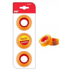 MPMκολλητική ταινία Transparent PA507-02, 18mm, 33m, διάφανη, 3τμχ