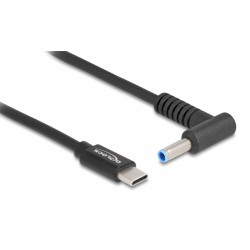 DEDOCK καλώδιο τροφοδοσίας 87971, USB-C σε HP 4.5x3.0mm, 1.5m, μαύρο