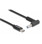 DEDOCK &kappa;&alpha;&lambda;ώ&delta;&iota;&omicron; &tau;&rho;&omicron;&phi;&omicron;&delta;&omicron;&sigma;ί&alpha;&sigmaf; 87971, USB-C &sigma;&epsilon; HP 4.5x3.0mm, 1.5m, &mu;&alpha;ύ&rho;&omicron;