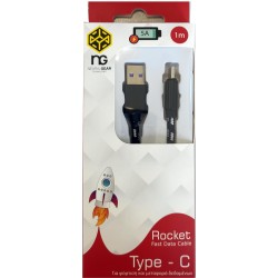 NGNΚΑΛΩΔΙΟ ΦΟΡΤΙΣΗΣ 5Α TYPE C ROCKET , 1M