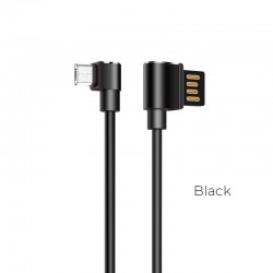 HOHO U37 ΚΑΛΩΔΙΟ MICRO USB ΦΟΡΤΙΣΗΣ+DATA 1.2m, ΜΑΥΡΟ