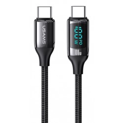 USUMS καλώδιο USB Type-C US-SJ546, 100W/5A, 1.2m, μαύρο