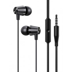 USUMS earphones με μικρόφωνο EP-42, 3.5mm σύνδεση, Φ10mm, 1.2m, μαύρα