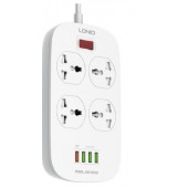 LDNIO &Pi;&Omicron;&Lambda;&Upsilon;&Mu;&Pi;&Rho;&Iota;&Zeta;&Omicron; SC4407Q, 4 USB, 4 SOCKET UNIVERSAL EU/US/UK
