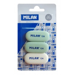 MIMAN γόμα 124 BMM9203MP, παραλληλόγραμη 50 x 23 x 6mm, σετ 3τμχ