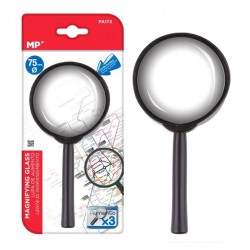 MPMμεγεθυντικός φακός PA172, x3, 75mm, μαύρος
