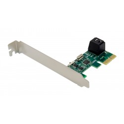 POPERTECH κάρτα επέκτασης PCIe σε 2x SATA 3.0 ST544, ASM1061
