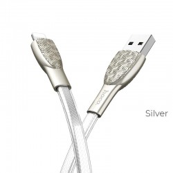 HOHO U52 BRIGHT ΚΑΛΩΔΙΟ ΦΟΡΤΙΣΗΣ LIGHTNING, ΑΣΗΜΙ