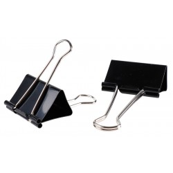 MPMμεταλλικό κλιπ συγγράτησης εγγράφων PA383, 32mm, 6τμχ, μαύρα