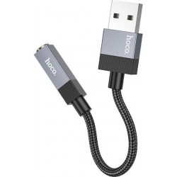 HOHO UPA32D CLEVER, ΑΝΤΑΠΤΟΡΑΣ ΗΧΟΥ, USB ΣΕ 3.5mm, ΜΑΥΡΟ