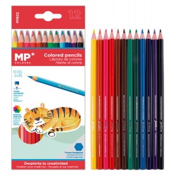 MPMχρωματιστές ξυλομπογιές PP802, 12τμχ