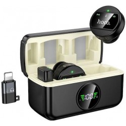 HOHO L22 BRIGHT, 2 ΣΕ 1 ΑΣΥΡΜΑΤΟ ΜΙΚΡΟΦΩΝΟ, ΜΕ ΘΗΚΗ, ΜΑΥΡΟ