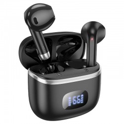 HOHO EQ1 MUSIC GUIDE TRUE WIRELESS BT HEADSET, ΜΑΥΡΑ