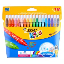 BIB σετ χρωματιστών μαρκαδόρων ζωγραφικής 21600273 KID Couleur, 18τμχ