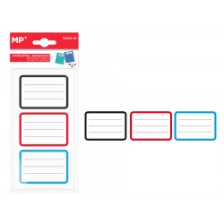 MPMαυτοκόλλητες ετικέτες τετραδίων PN125-01, 65x45mm, 3 χρώματα, 24τμχ